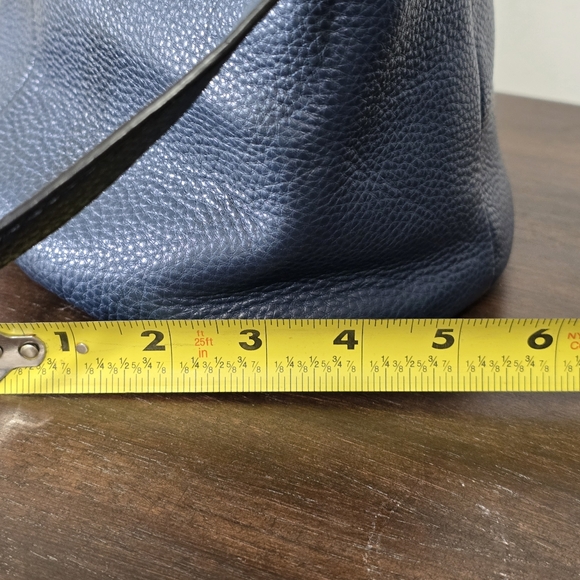 Elliot Lucca Indigo Blue Leather Convertivle Hobo Bag - Picture 14 of 15